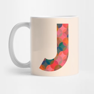 Letter J Initial Mug